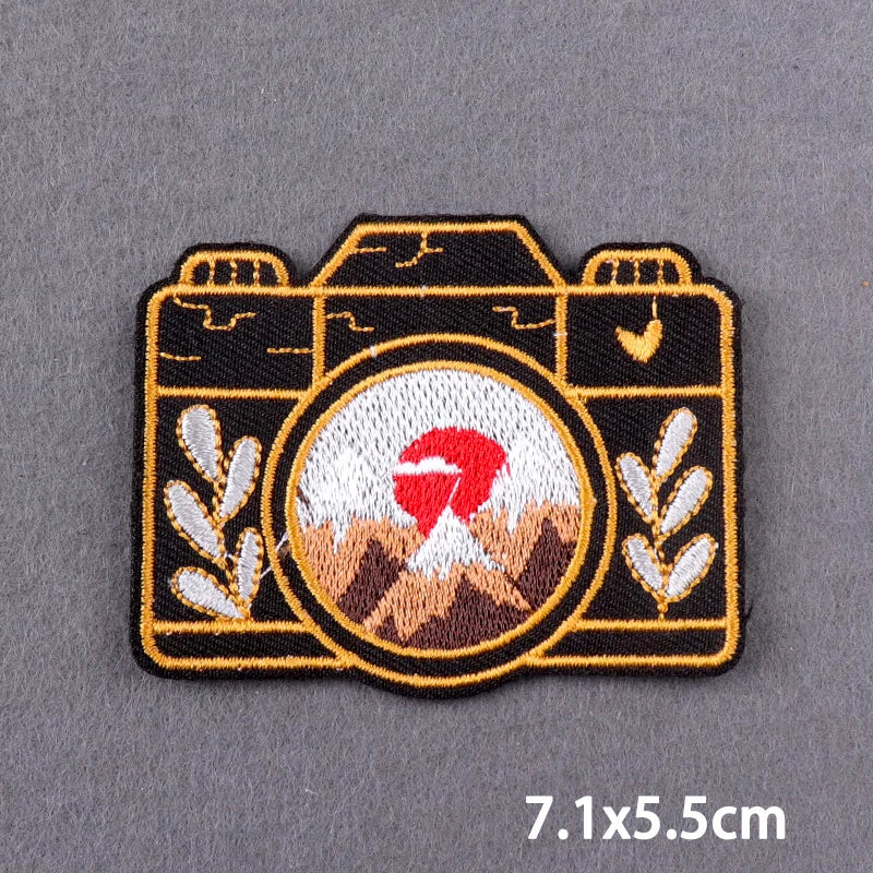 Stay Trippy Iron On Patches Landscape Scenery Patches For Clothing Themoadhesive Patch On Clothes Ironing Stickers DIY