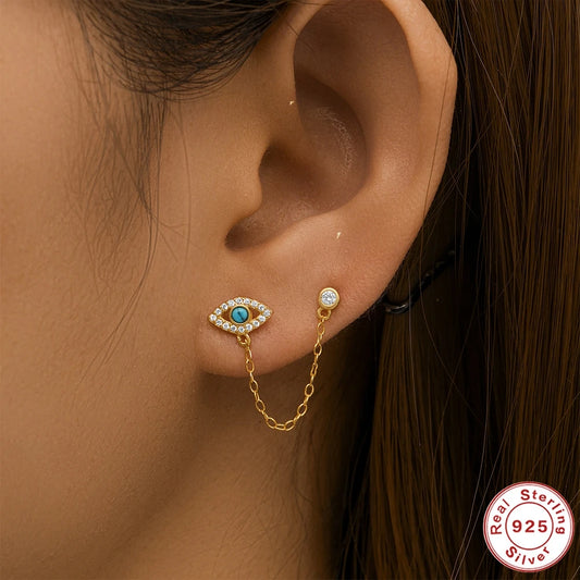 AIDE 925 Evil Eye Earring