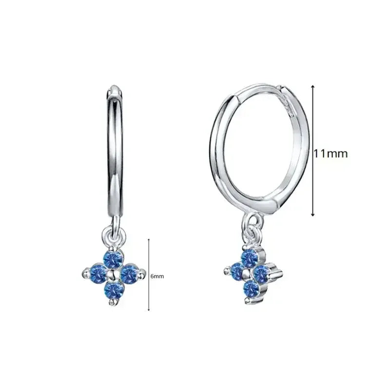 Hoop Earrings Heart/Evil Eye/Star Charms